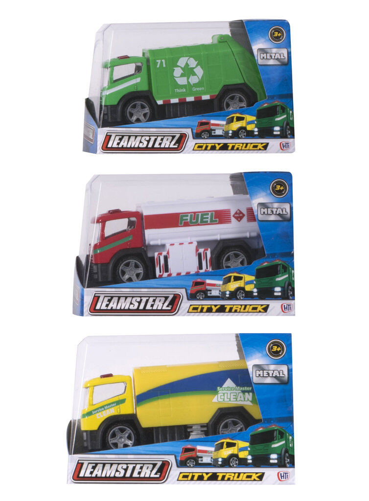 Pilsētas kravas automašīna Hti Teamsterz, 10 cm, 1 gab. цена и информация | Rotaļlietas zēniem | 220.lv