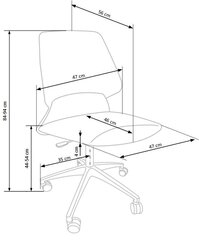 Halmar Gravity детский офисный стул, синий/черный цена и информация | Офисные кресла | 220.lv