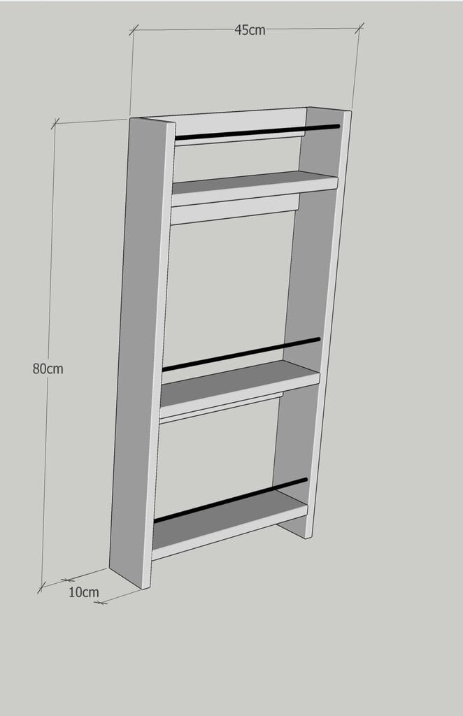 Sienas plaukts Kalune Design Nove, brūns cena un informācija | Virtuves skapīši | 220.lv