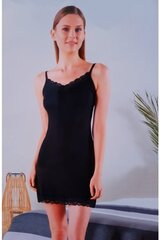 Черный комплект из вискозы (халат и ночная рубашка) DKV-079 цена и информация | Женские халаты | 220.lv