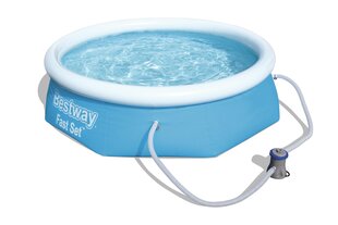 Baseins Bestway Fast Set 244x66 cm, ar filtru cena un informācija | Baseini | 220.lv