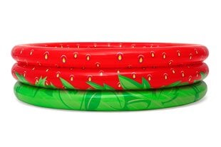 Piepūšamais bērnu baseins Bestway Sweet Strawberry, 160x38 cm, sarkans цена и информация | Бассейны | 220.lv