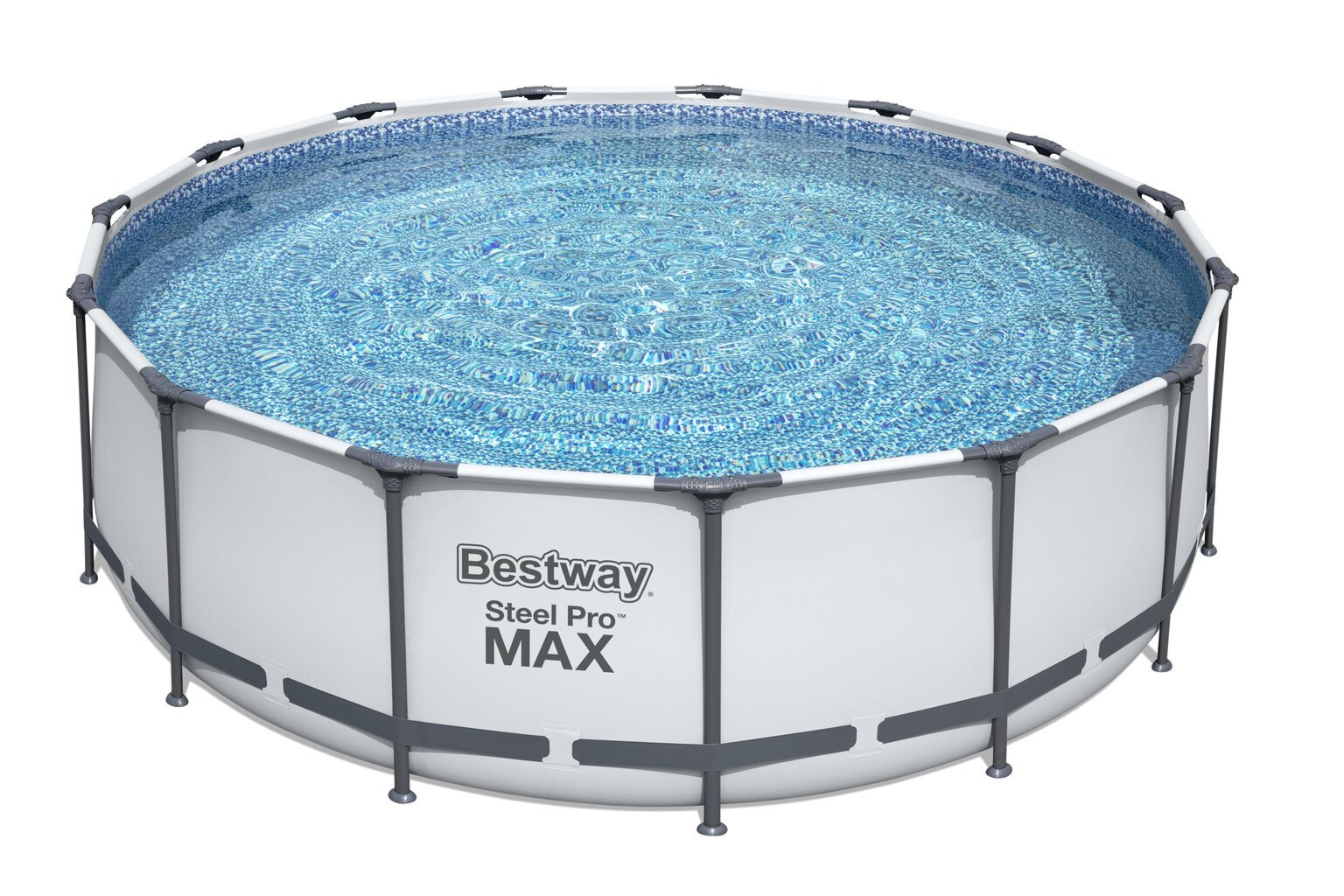 Karkasa baseins Bestway Steel Pro Max ar kāpnēm, 457x457 cm, zils cena un informācija | Baseini | 220.lv