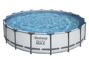 Karkasa baseins Bestway Steel Pro Max ar kāpnēm, 549x549 cm, zils cena un informācija | Baseini | 220.lv
