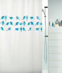 Шторки для ванной Birdy 180x200cм PEVA цена и информация | Аксессуары для ванной комнаты | 220.lv