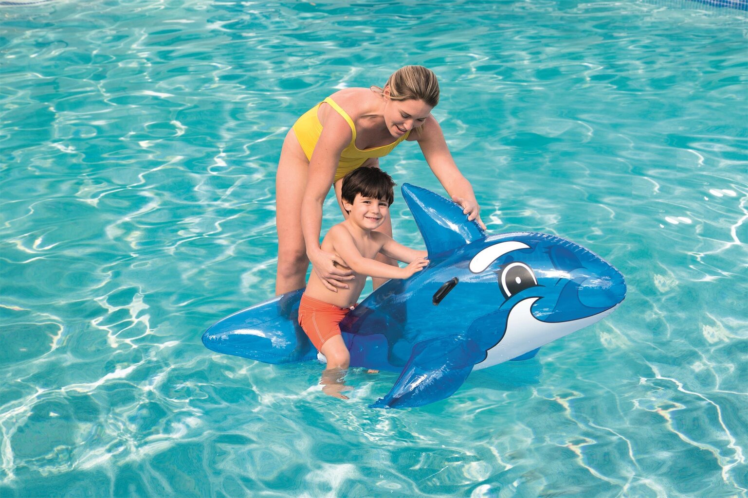 Piepūšamā rotaļlieta Bestway Whale Ride-On, 157x94 cm цена и информация | Piepūšamās rotaļlietas un pludmales preces | 220.lv
