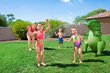 Piepūšamā spēle - ūdens smidzinātājs bērniem Bestway Dinomite, zaļš cena un informācija | Piepūšamās rotaļlietas un pludmales preces | 220.lv