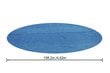Baseina pārsegs Bestway Flowclear Solar, 457/488 cm, zils cena un informācija | Baseinu piederumi | 220.lv