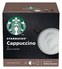 STARBUCKS Cappuccino by NESCAFÉ DOLCE GUSTO kafijas kapsulas, 12 kaps. cena un informācija | Kafija, kakao | 220.lv