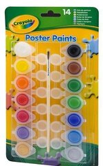 Akvareļkrāsas Crayola, 14 krāsu cena un informācija | Modelēšanas un zīmēšanas piederumi | 220.lv
