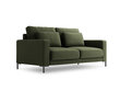 Divvietīgs dīvāns Interieurs86 Seine, tumši zaļš цена и информация | Dīvāni | 220.lv