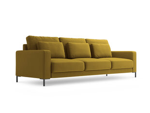 Trīsvietīgs dīvāns Interieurs86 Seine, dzeltens cena un informācija | Dīvāni | 220.lv