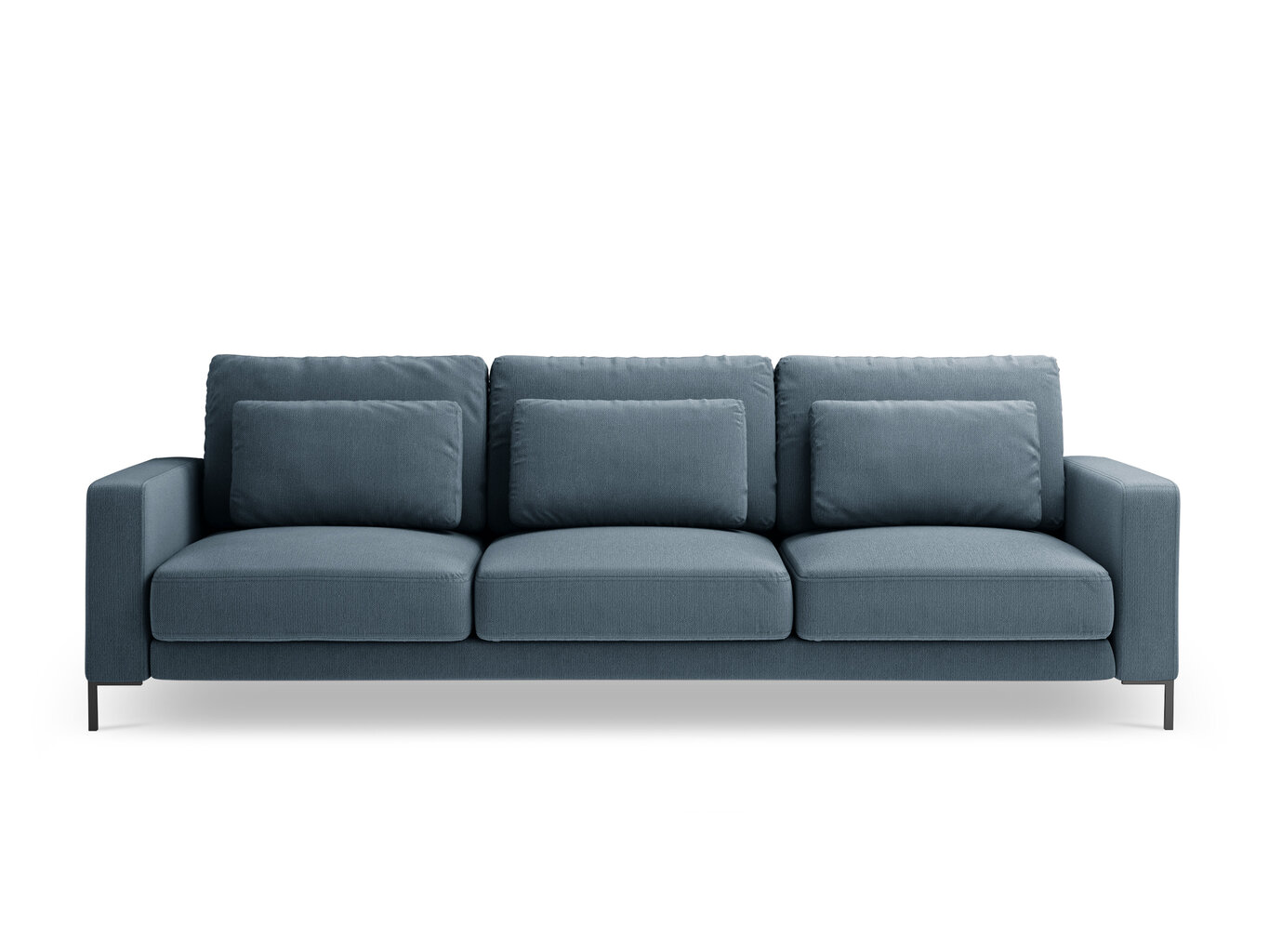 Trīsvietīgs dīvāns Interieurs86 Seine, zils цена и информация | Dīvāni | 220.lv