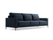 Trīsvietīgs dīvāns Interieurs86 Seine, tumši zils cena un informācija | Dīvāni | 220.lv