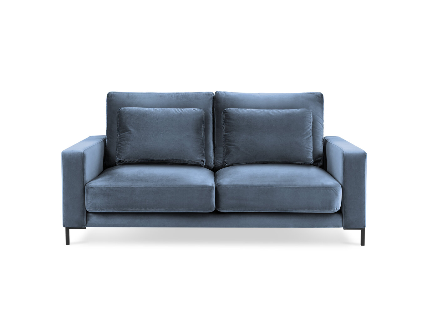 Divvietīgs samta dīvāns Interieurs86 Seine, gaiši zils cena un informācija | Dīvāni | 220.lv