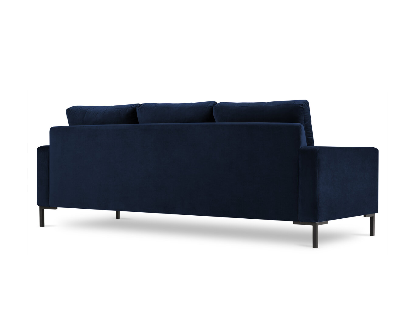 Trīsvietīgs samta dīvāns Interieurs86 Seine, zils цена и информация | Dīvāni | 220.lv