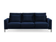 Trīsvietīgs samta dīvāns Interieurs86 Seine, zils cena un informācija | Dīvāni | 220.lv