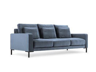 Trīsvietīgs samta dīvāns Interieurs86 Seine, gaiši zils цена и информация | Диваны | 220.lv
