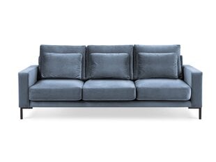 Trīsvietīgs samta dīvāns Interieurs86 Seine, gaiši zils cena un informācija | Dīvāni | 220.lv