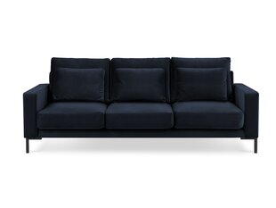 Trīsvietīgs samta dīvāns Interieurs86 Seine, tumši zils cena un informācija | Dīvāni | 220.lv