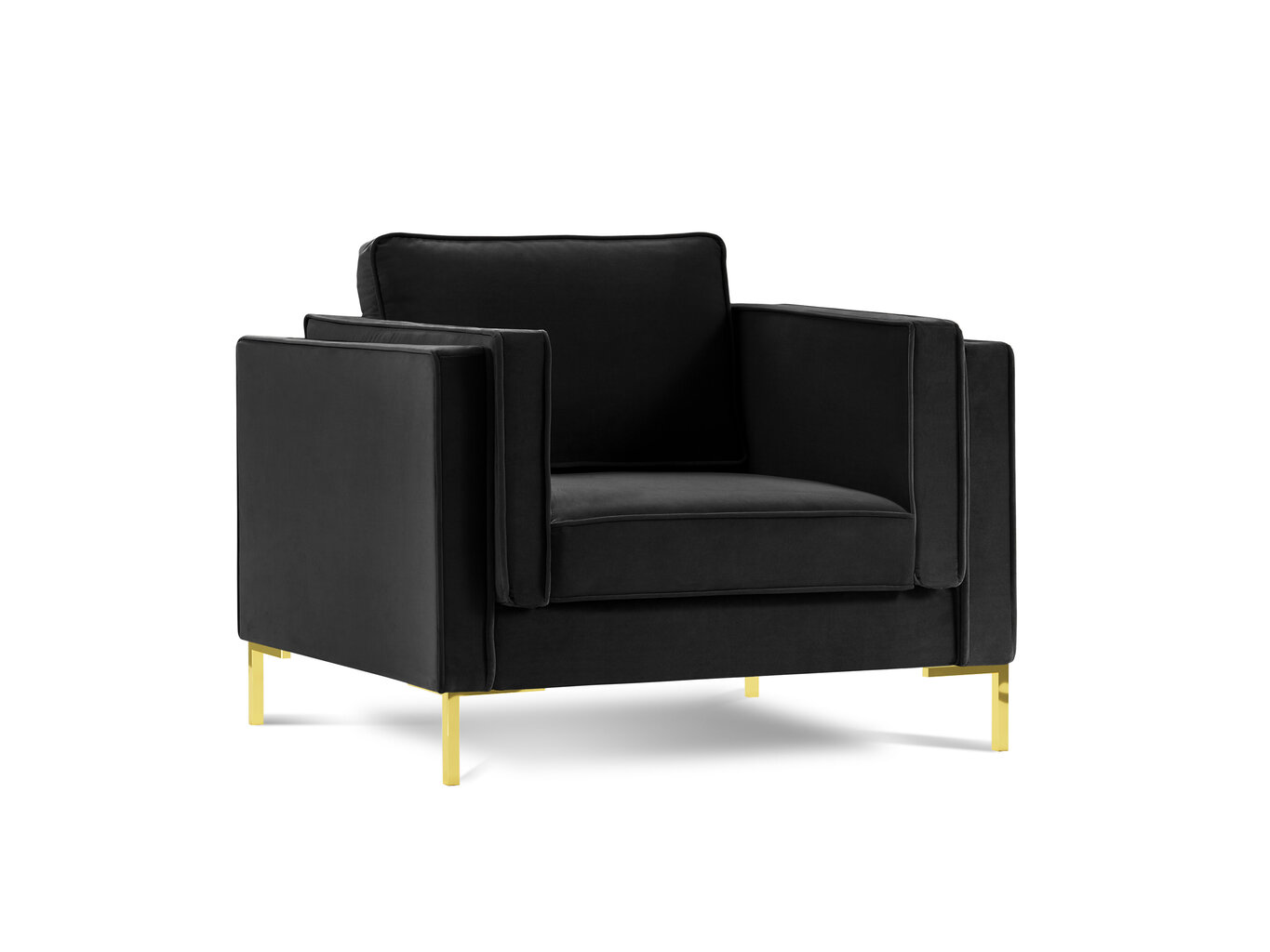 Krēsls Milo Casa Giuseppe, melns cena un informācija | Atpūtas krēsli | 220.lv