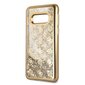 Guess GUHCS10LPEOLGGO S10e G970 gold hard case 4G Peony Liquid Glitter цена и информация | Telefonu vāciņi, maciņi | 220.lv