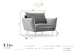 Krēsls Milo Casa Elio, gaiši pelēks cena un informācija | Atpūtas krēsli | 220.lv