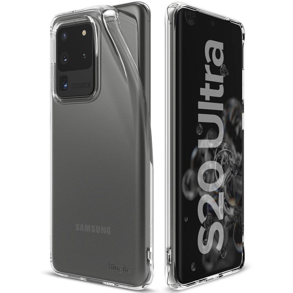 Ringke Air Ultra-Thin Cover Gel TPU Case for Samsung Galaxy S20 Ultra black (ARSG0028) (Black) цена и информация | Telefonu vāciņi, maciņi | 220.lv