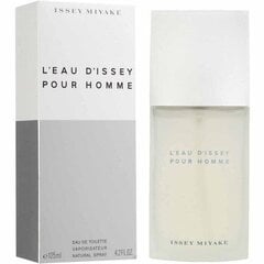 Tualetes ūdens vīriešiem L'eau D'issey Homme Issey Miyake EDT: Tilpums - 125 ml cena un informācija | Vīriešu smaržas | 220.lv
