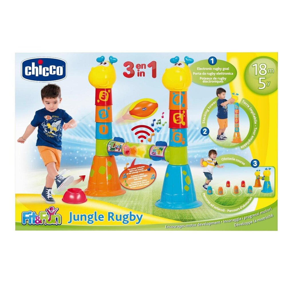 Regbija spēle Chicco Jungle Rugby cena un informācija | Rotaļlietas zīdaiņiem | 220.lv