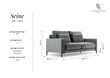 Divvietīgs samta dīvāns Interieurs86 Seine, gaiši pelēks cena un informācija | Dīvāni | 220.lv