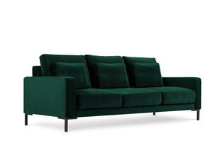 Trīsvietīgs samta dīvāns Interieurs86 Seine, zaļš cena un informācija | Dīvāni | 220.lv