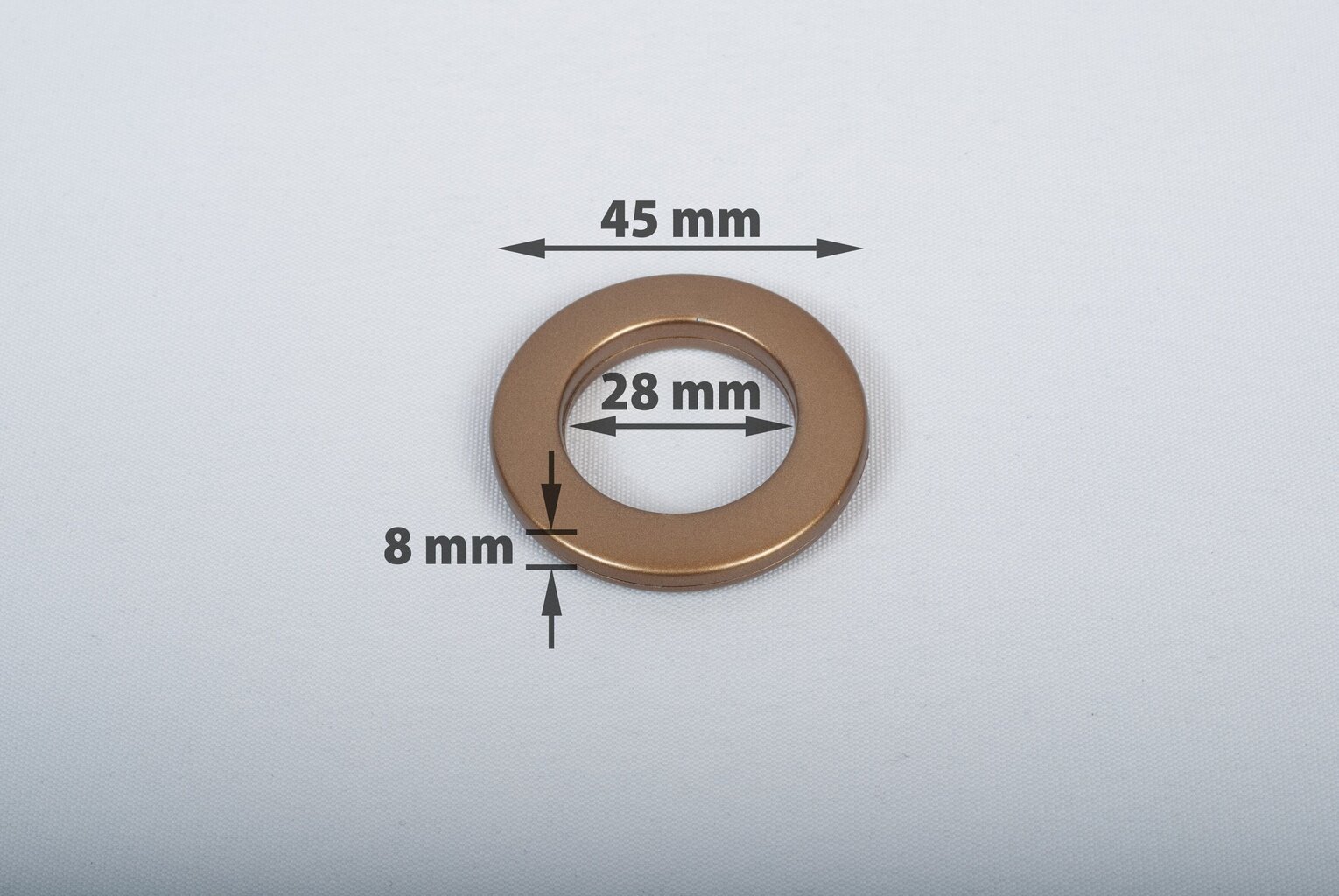 Kompresijas gredzeni aizkariem 28mm, novecojusi zelta krāsas, 10 gab. cena un informācija | Aizkari | 220.lv