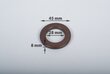 Kompresijas gredzeni aizkariem 28mm. matēti brūna krāsa, 10 gab. cena un informācija | Aizkari | 220.lv