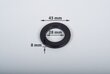 Kompresijas gredzeni aizkariem 28mm, melna krāsa, 10 gab. cena un informācija | Aizkari | 220.lv