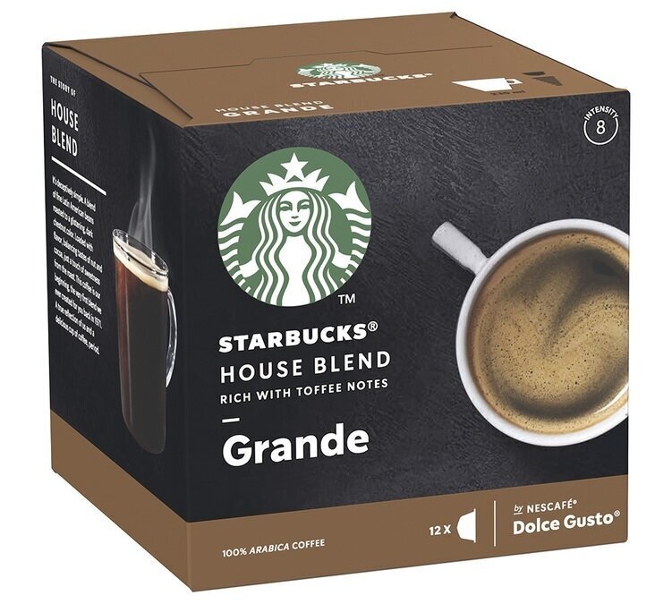 STARBUCKS Grande House Blend by NESCAFÉ DOLCE GUSTO, 12 kaps. цена и информация | Kafija, kakao | 220.lv