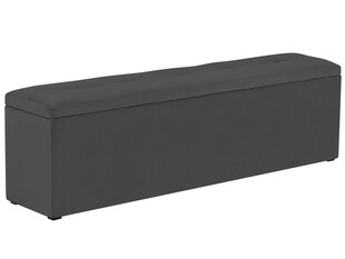 Пуф с ящиком для хранения вещей Kooko Home Mi 140, темно-серый цена и информация | Кресла-мешки и пуфы | 220.lv