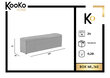 Pufs ar uzglabāšanas kasti Kooko Home Mi 160, smilškrāsas cena un informācija | Sēžammaisi, pufi | 220.lv
