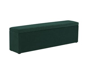 Пуф с ящиком для хранения вещей Milo Casa Lara 180, темно-зеленый цена и информация | Кресла-мешки и пуфы | 220.lv