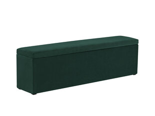 Пуф с ящиком для хранения вещей Milo Casa Lara 200, темно-зеленый цена и информация | Кресла-мешки и пуфы | 220.lv