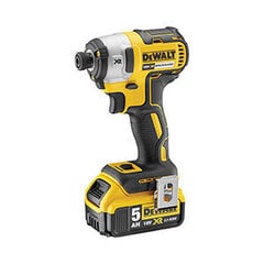 Trieciena skrūvgriezis DeWalt XR 18V 5Ah (DCF887P2) цена и информация | Шуруповерты, дрели | 220.lv