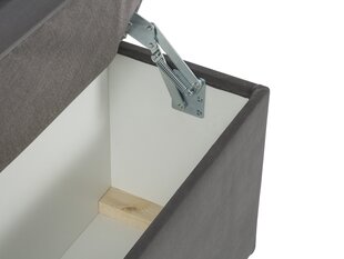 Пуф с ящиком для хранения вещей Milo Casa Bruno 200, серый цена и информация | Кресла-мешки и пуфы | 220.lv