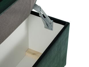Пуф с ящиком для хранения вещей Milo Casa Bruno 180, темно-зеленый цена и информация | Кресла-мешки и пуфы | 220.lv