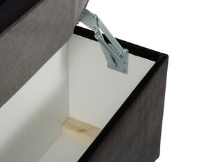 Пуф с ящиком для хранения вещей Milo Casa Bruno 140, черный цена и информация | Кресла-мешки и пуфы | 220.lv