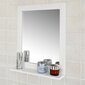 Vannas istabas spogulis ar plauktu SoBuy FRG129-W, balts цена и информация | Vannas istabas spoguļi | 220.lv