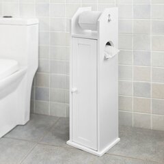 Напольный шкаф для ванной комнаты SoBuy FRG135-W цена и информация | Шкафчики для ванной | 220.lv