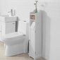 Grīdas vannas istabas skapītis SoBuy FRG177-W, balts cena un informācija | Vannas istabas skapīši | 220.lv