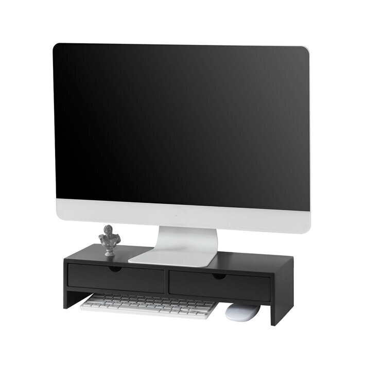 Monitoru statīvs SoBuy BBF02-SCH, melns cena un informācija | TV galdiņi | 220.lv