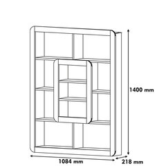 Plaukts Kalune Design Orkide, brūns/dzeltens цена и информация | Полки | 220.lv