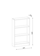 Напольный стеллаж Kalune Design Cella, белый цена и информация | Полки | 220.lv